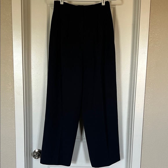 Tahari Pants - Tahari Navy blue Wide-Leg Trousers